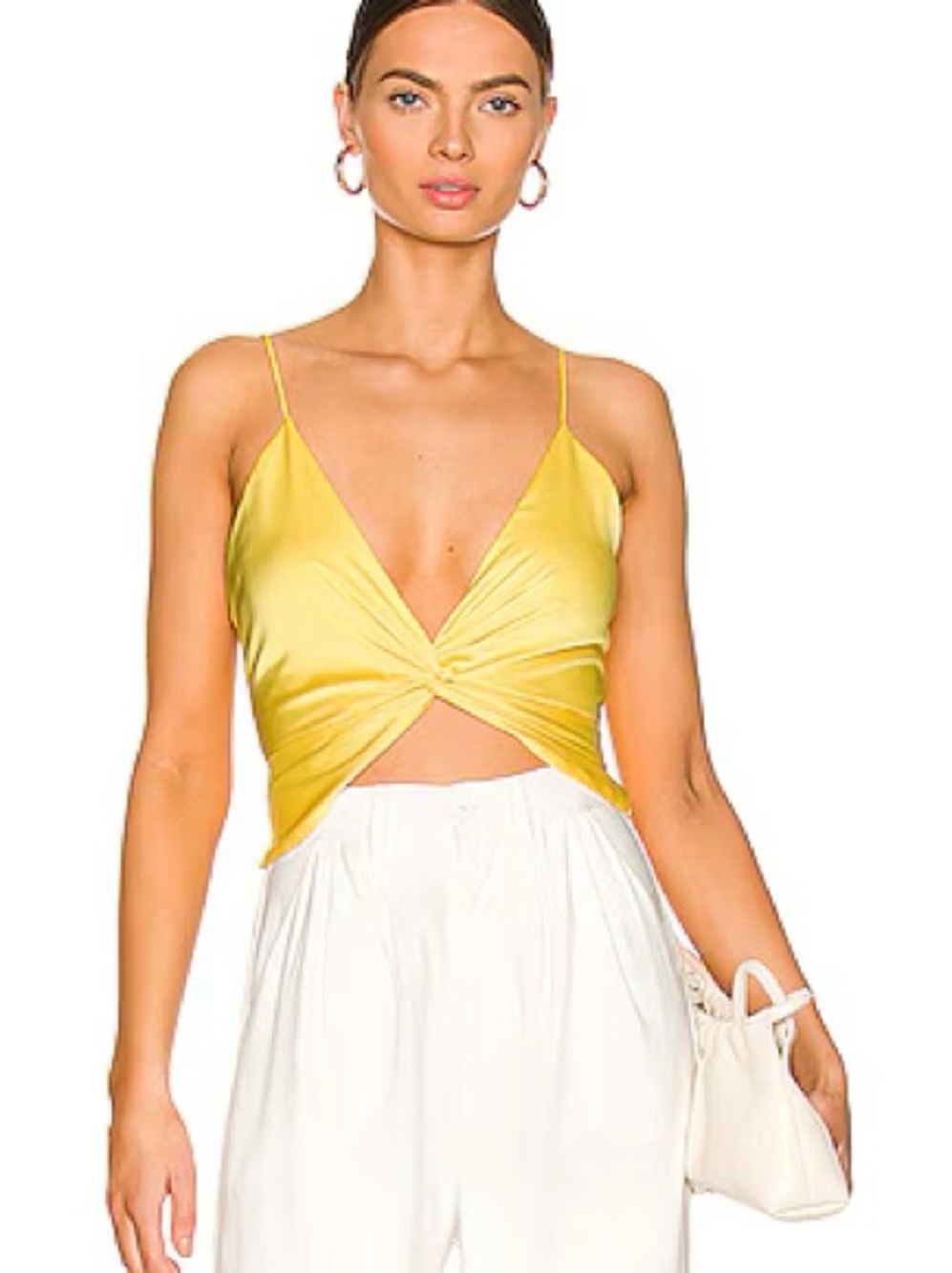 Anais Twist Front Top in Yellow
